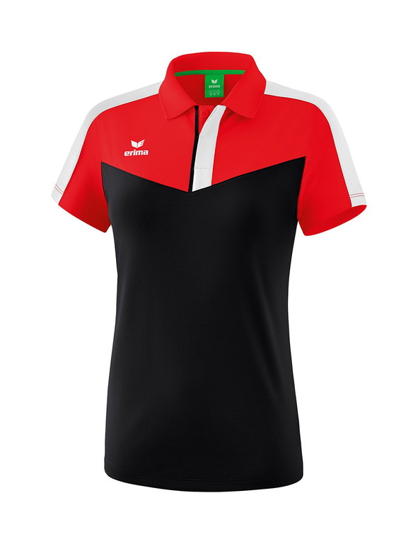 Erima Sport-Polo Squad (100% Polyester) rot/schwarz Damen